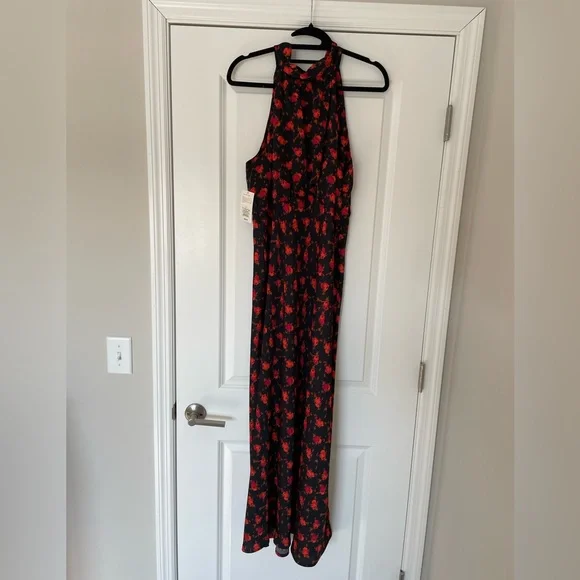 Target Black and Red Floral Maxi Dress - Picture 2 of 4